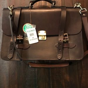 filson leather field satchel